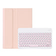 Y0N5 TPU Tablet Case Lambskin Texture Round Keycap Bluetooth Keyboard Leather Tablet Case with Holder For Xiaomi Pad 5 / 5 Pro(Pink + Pink) - Others Keyboard by PMC TechLife | Online Shopping South Africa | PMC TechLife