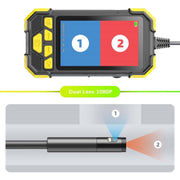 Y19 8mm Single Lens Hand-held Hard-wire Endoscope with 4.3-inch IPS Color LCD Screen, Cable Length:2m(Yellow)