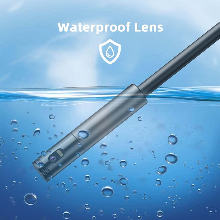 Y19 8mm Single Lens Hand-held Hard-wire Endoscope with 4.3-inch IPS Color LCD Screen, Cable Length:2m(Yellow)