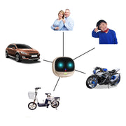 ReachFar RF-V47 IP67 Multi-function Mini GPS Pet Tracker with LED Light & Silicone Case(Black)
