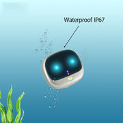 ReachFar RF-V47 IP67 Multi-function Mini GPS Pet Tracker with LED Light & Silicone Case(Black)