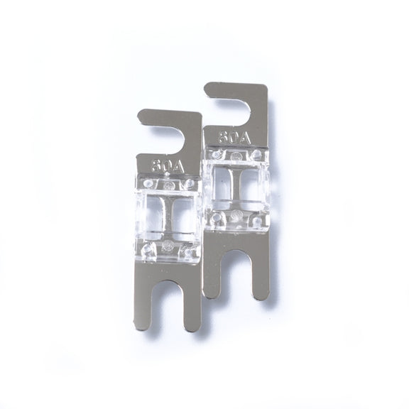 A0304 Transparent 5 PCS Car Audio AFS Mini ANL 30A Fuse Nicked Plated