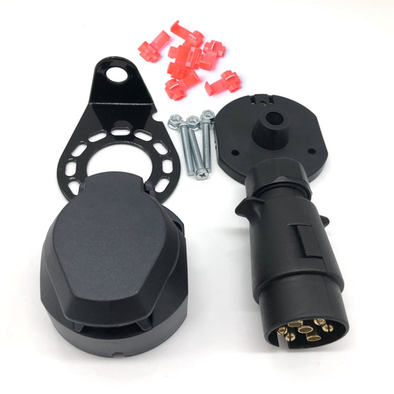 A0364 7 Pins 12N Electrics Converter Trailer Caravan Plug and Socket Adapter Connector