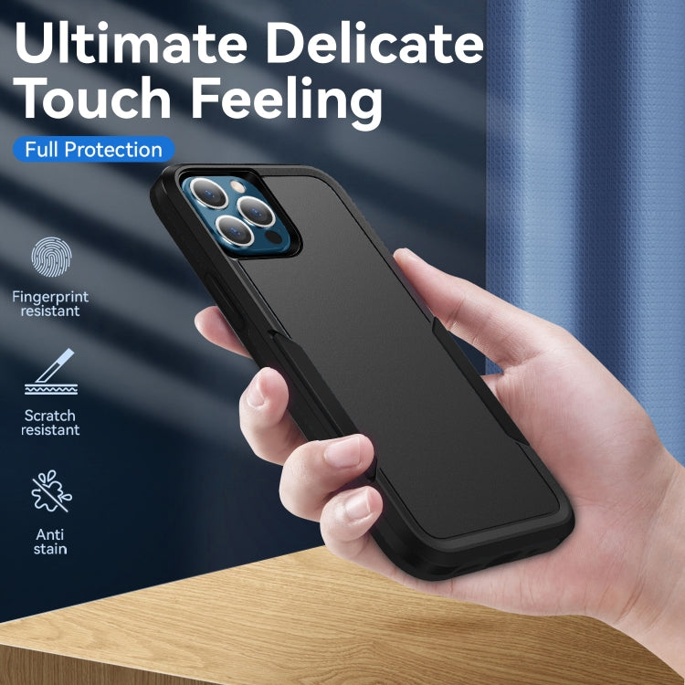 For iPhone 13 Pro Max Pioneer Armor Heavy Duty Shockproof Phone Case (Black)