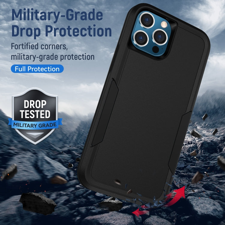 For iPhone 13 Pro Max Pioneer Armor Heavy Duty Shockproof Phone Case (Black)