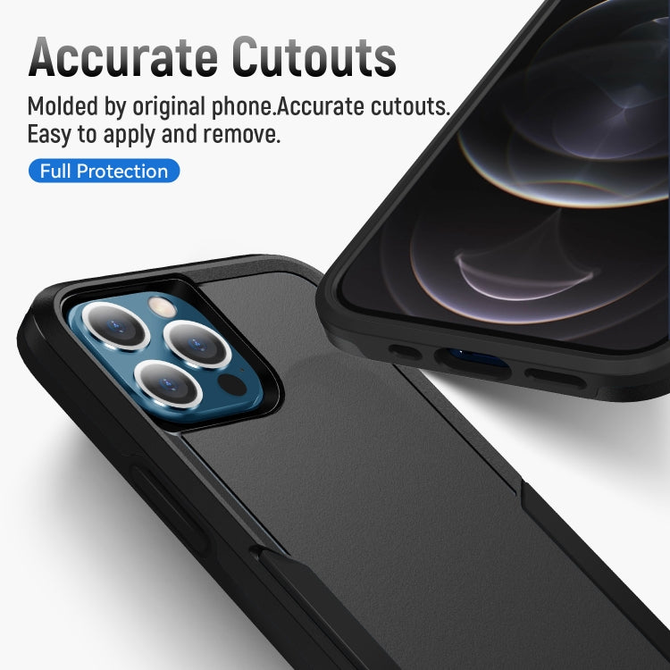 For iPhone 13 Pro Max Pioneer Armor Heavy Duty Shockproof Phone Case (Black)