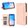 For Doogee N40 Pro Skin Feel Calf Pattern Horizontal Flip Leather Case with Holder & Card Slots & Photo Frame(Pink) - free shipping - PMC TechLife - Order now!