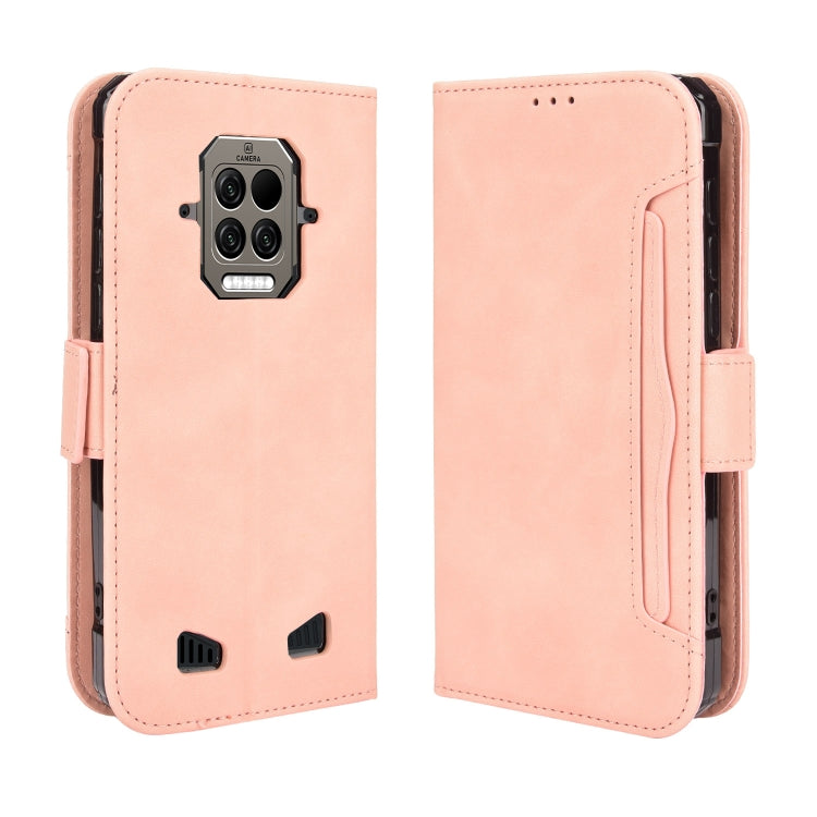 For Doogee S86 / S86 Pro Skin Feel Calf Pattern Horizontal Flip Leather Case with Holder & Card Slots & Photo Frame(Pink)