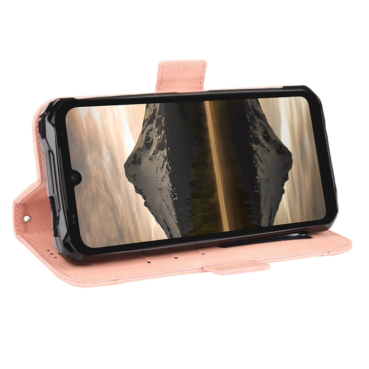 For Doogee S86 / S86 Pro Skin Feel Calf Pattern Horizontal Flip Leather Case with Holder & Card Slots & Photo Frame(Pink)