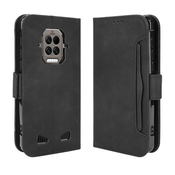 For Doogee S86 / S86 Pro Skin Feel Calf Pattern Horizontal Flip Leather Case with Holder & Card Slots & Photo Frame(Black)