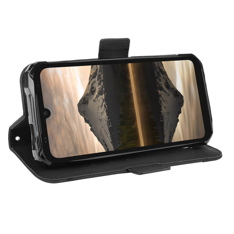For Doogee S86 / S86 Pro Skin Feel Calf Pattern Horizontal Flip Leather Case with Holder & Card Slots & Photo Frame(Black)