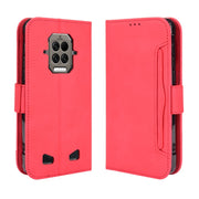 For Doogee S86 / S86 Pro Skin Feel Calf Pattern Horizontal Flip Leather Case with Holder & Card Slots & Photo Frame(Red)