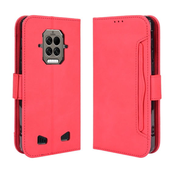 For Doogee S86 / S86 Pro Skin Feel Calf Pattern Horizontal Flip Leather Case with Holder & Card Slots & Photo Frame(Red)