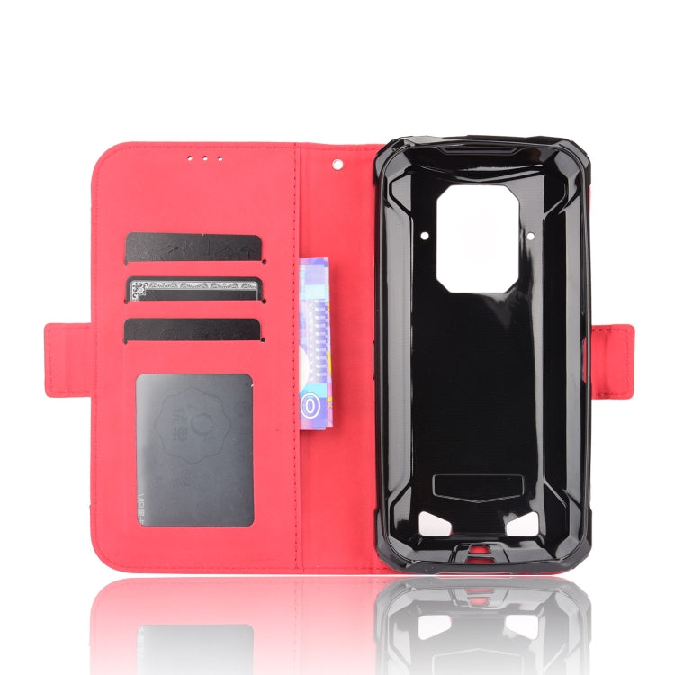 For Doogee S86 / S86 Pro Skin Feel Calf Pattern Horizontal Flip Leather Case with Holder & Card Slots & Photo Frame(Red)