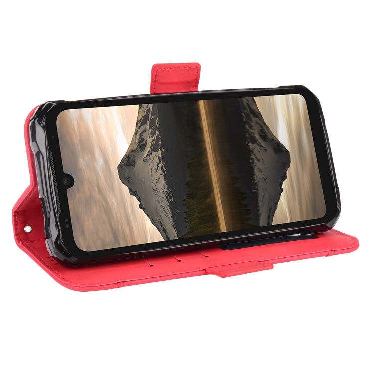 For Doogee S86 / S86 Pro Skin Feel Calf Pattern Horizontal Flip Leather Case with Holder & Card Slots & Photo Frame(Red)