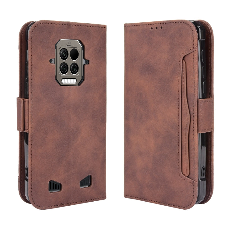 For Doogee S86 / S86 Pro Skin Feel Calf Pattern Horizontal Flip Leather Case with Holder & Card Slots & Photo Frame(Brown)