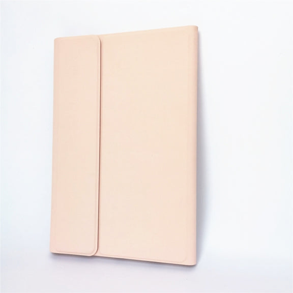 For Lenovo Pad Tab P11 11 inch TB-J606F LX110 Solid Color Detachable Square Keycap Bluetooth Keyboard Leather Tablet Case with Stand(Pink)