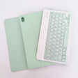 For Lenovo Pad Tab P11 11 inch TB-J606F LX110 Solid Color Detachable Square Keycap Bluetooth Keyboard Leather Tablet Case with Stand(Green) - Lenovo Keyboard by PMC TechLife | Online Shopping South Africa | PMC TechLife