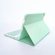 For Lenovo Pad Tab P11 11 inch TB-J606F LX110 Solid Color Detachable Square Keycap Bluetooth Keyboard Leather Tablet Case with Stand(Green)