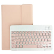 For Lenovo Pad Tab P11 Pro 11.5 inch TB-J706F LX115 Solid Color Detachable Square Keycap Bluetooth Keyboard Leather Tablet Case with Stand(Pink)