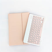 For Lenovo Pad Tab P11 Pro 11.5 inch TB-J706F LX115 Solid Color Detachable Square Keycap Bluetooth Keyboard Leather Tablet Case with Stand(Pink)