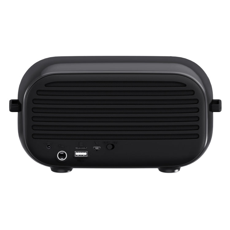 New Rixing NR-3000M Bluetooth 5.0 Portable Karaoke Wireless Bluetooth Speaker with Microphone & Shoulder Strap(Black)