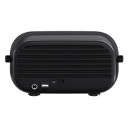 New Rixing NR-3000M Bluetooth 5.0 Portable Karaoke Wireless Bluetooth Speaker with Microphone & Shoulder Strap(Black)