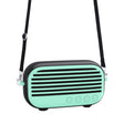 New Rixing NR-3000M Bluetooth 5.0 Portable Karaoke Wireless Bluetooth Speaker with Microphone & Shoulder Strap(Green) - Desktop Speaker by NewRixing | Online Shopping South Africa | PMC Jewellery | Buy Now Pay Later Mobicred