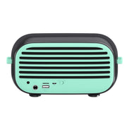 New Rixing NR-3000M Bluetooth 5.0 Portable Karaoke Wireless Bluetooth Speaker with Microphone & Shoulder Strap(Green)