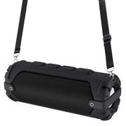 New Rixing NR-6013 Bluetooth 5.0 Portable Outdoor Wireless Bluetooth Speaker with Shoulder Strap(Black)