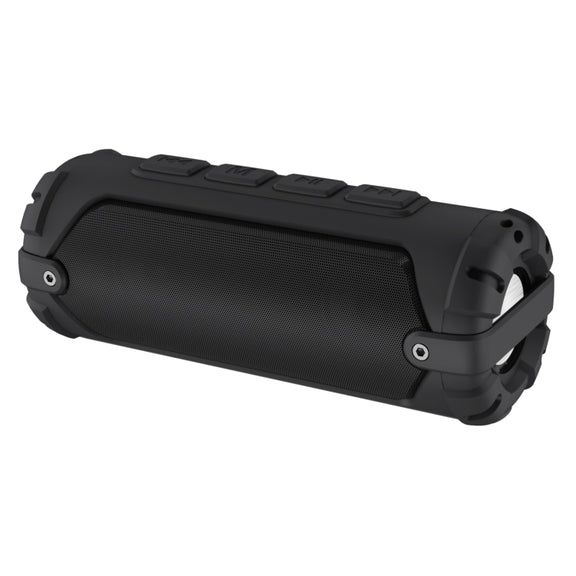 New Rixing NR-6013M Bluetooth 5.0 Portable Outdoor Karaoke Wireless Bluetooth Speaker with Microphone & Shoulder Strap(Black)