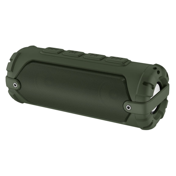 New Rixing NR-6013M Bluetooth 5.0 Portable Outdoor Karaoke Wireless Bluetooth Speaker with Microphone & Shoulder Strap(Green)