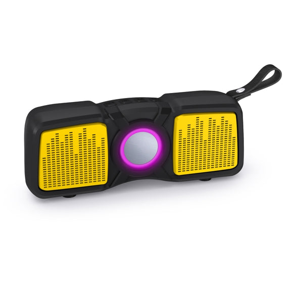 New Rixing NR-9011 Bluetooth 5.0 Portable Outdoor Wireless Bluetooth Speaker(Yellow)