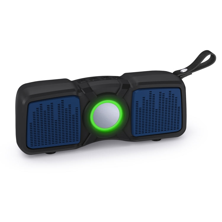 New Rixing NR-9011 Bluetooth 5.0 Portable Outdoor Wireless Bluetooth Speaker(Blue)