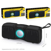 New Rixing NR-9011 Bluetooth 5.0 Portable Outdoor Wireless Bluetooth Speaker(Black)