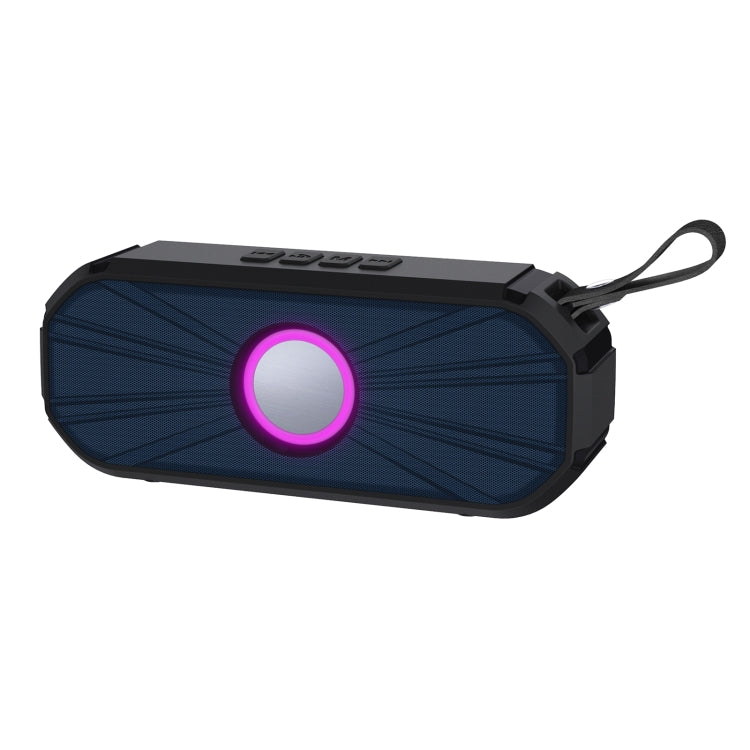 New Rixing NR-9012 Bluetooth 5.0 Portable Outdoor Wireless Bluetooth Speaker(Blue)