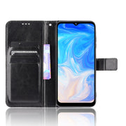 For Doogee N40 Pro Crazy Horse Texture Horizontal Flip Leather Case with Holder & Card Slots & Lanyard(Black)
