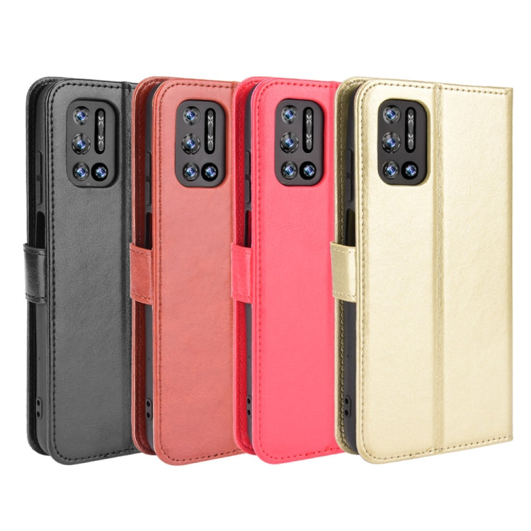 For Doogee N40 Pro Crazy Horse Texture Horizontal Flip Leather Case with Holder & Card Slots & Lanyard(Black)