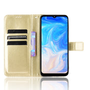 For Doogee N40 Pro Crazy Horse Texture Horizontal Flip Leather Case with Holder & Card Slots & Lanyard(Gold)