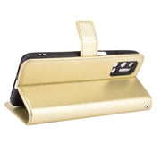For Doogee N40 Pro Crazy Horse Texture Horizontal Flip Leather Case with Holder & Card Slots & Lanyard(Gold)