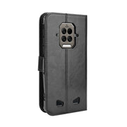 For Doogee S86 / S86 Pro Crazy Horse Texture Horizontal Flip Leather Case with Holder & Card Slots & Lanyard(Black)