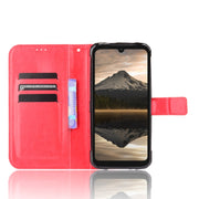 For Doogee S86 / S86 Pro Crazy Horse Texture Horizontal Flip Leather Case with Holder & Card Slots & Lanyard(Red)