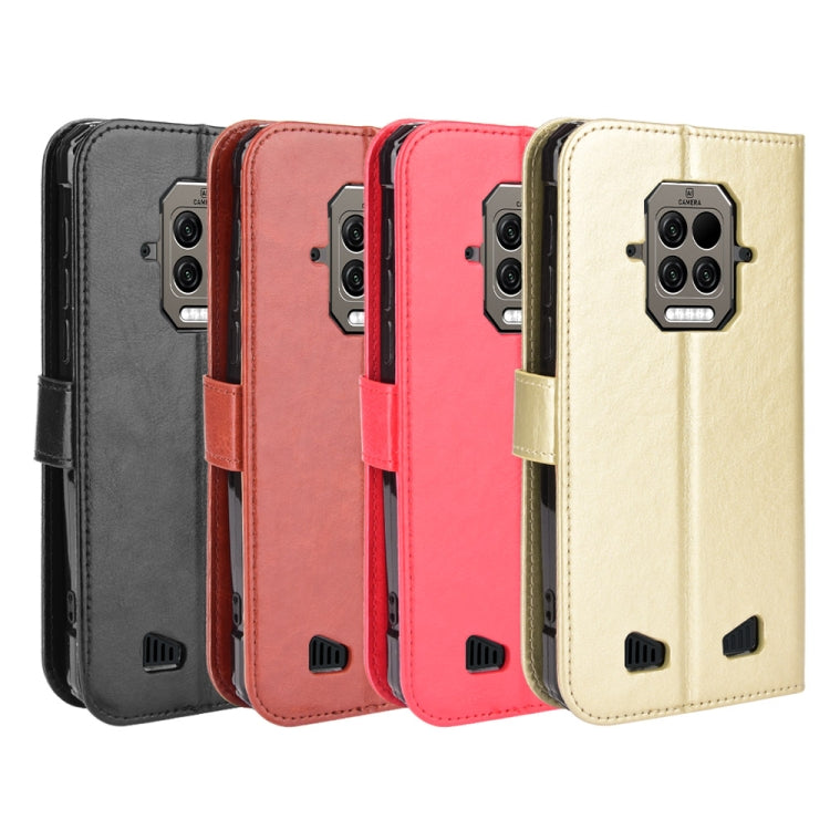For Doogee S86 / S86 Pro Crazy Horse Texture Horizontal Flip Leather Case with Holder & Card Slots & Lanyard(Red)