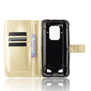For Doogee S86 / S86 Pro Crazy Horse Texture Horizontal Flip Leather Case with Holder & Card Slots & Lanyard(Gold)