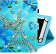 10 inch Universal Colored Drawing Horizontal Flip PU Leather Case with Holder & Card Slot(Butterfly Tower) - 10 - 11 inch by PMC TechLife | Online Shopping South Africa | PMC TechLife | Buy Now Pay Later Mobicred