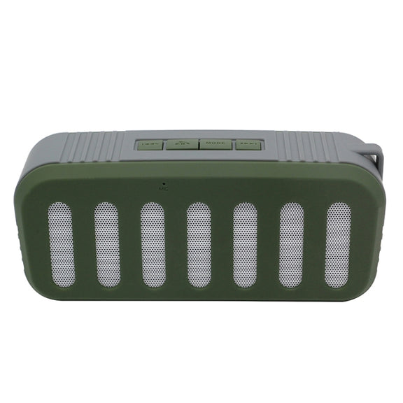 NewRixing NR-2013 TWS Car Exhaust Duct-shaped Bluetooth Speaker(Green)