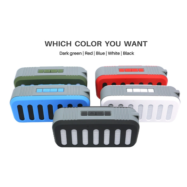 NewRixing NR-2013 TWS Car Exhaust Duct-shaped Bluetooth Speaker(Green)