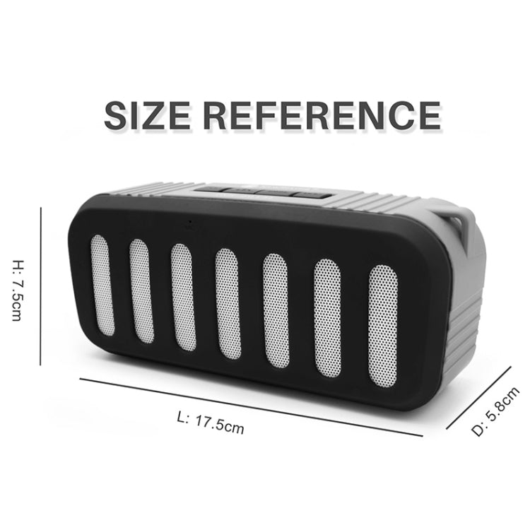 NewRixing NR-2013 TWS Car Exhaust Duct-shaped Bluetooth Speaker(Green)