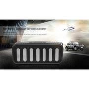 NewRixing NR-2013 TWS Car Exhaust Duct-shaped Bluetooth Speaker(Green)