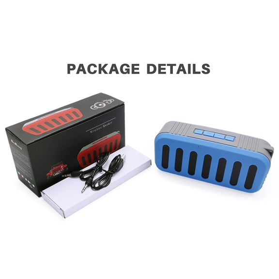 NewRixing NR-2013 TWS Car Exhaust Duct-shaped Bluetooth Speaker(Green)